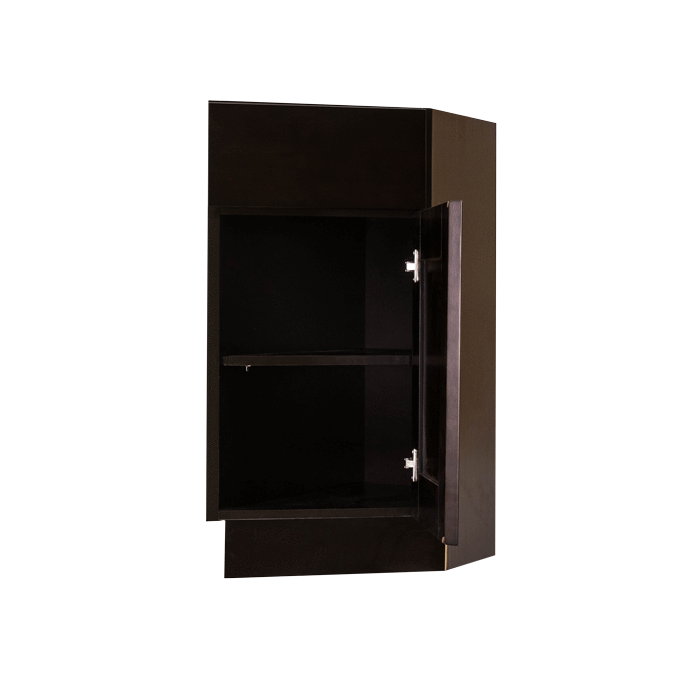 Anchester Espresso Base End Angle Cabinet 1 Fake Drawer 1 Door Adjustable Shelf (Right)