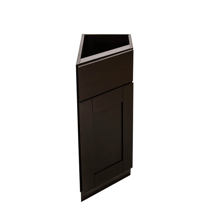 Anchester Espresso Base End Angle Cabinet 1 Fake Drawer 1 Door Adjustable Shelf (Right)