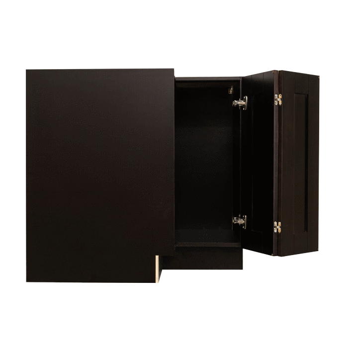 Anchester Espresso Lazy Susan Base Cabinet 2 Full Height Folding Doors