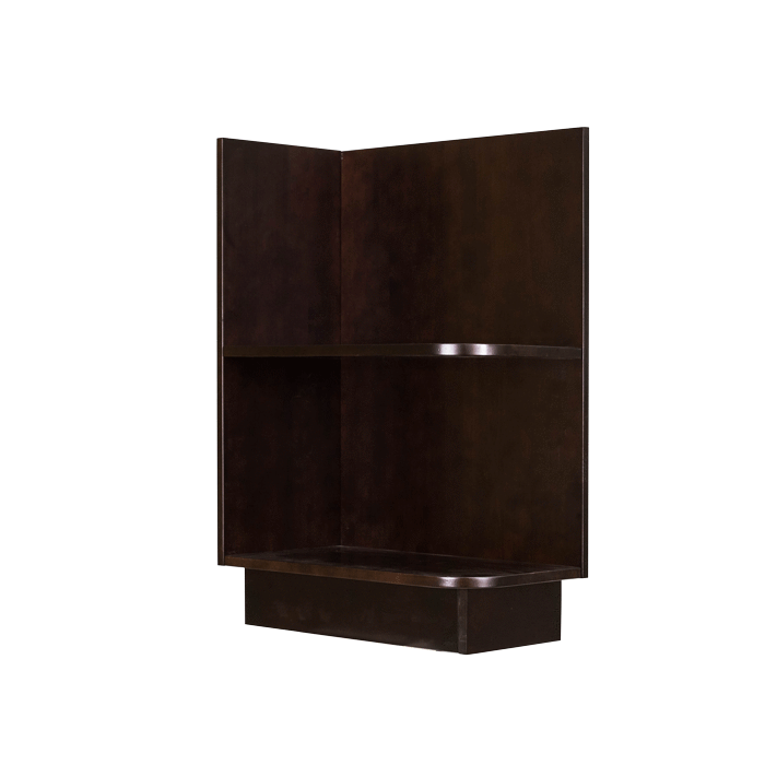 Anchester Espresso Base Open End Shelf 12 inch No Door 1 Fixed Shelf (Left)