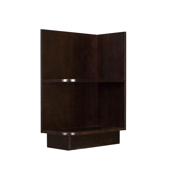 Anchester Espresso Base Open End Shelf 12 inch No Door 1 Fixed Shelf (Right)