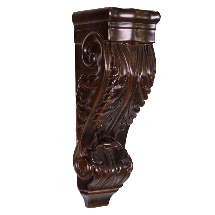 Anchester Espresso Moldings & Accessories CORBEL Stan Finish Leaf Design