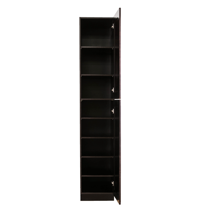 Anchester Espresso Tall Pantry 1 Upper Door and 1 Lower Door