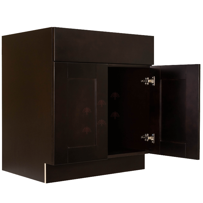 Anchester Espresso Sink Base Cabinet 1 Dummy Drawer 2 Doors