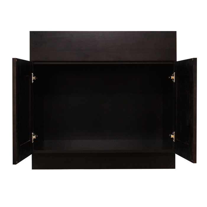 Anchester Espresso Sink Base Cabinet 2 Dummy Drawer 2 Doors