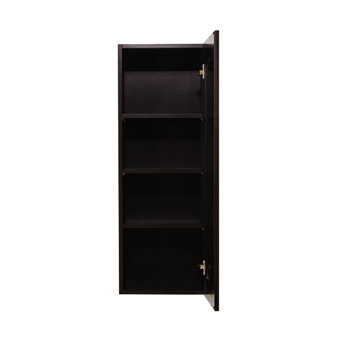 Anchester Espresso Wall Cabinet 1 Door 3 Adjustable Shelves
