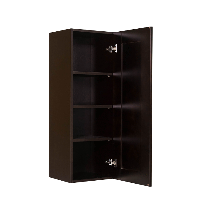 Anchester Espresso Wall Cabinet 1 Door 3 Adjustable Shelves