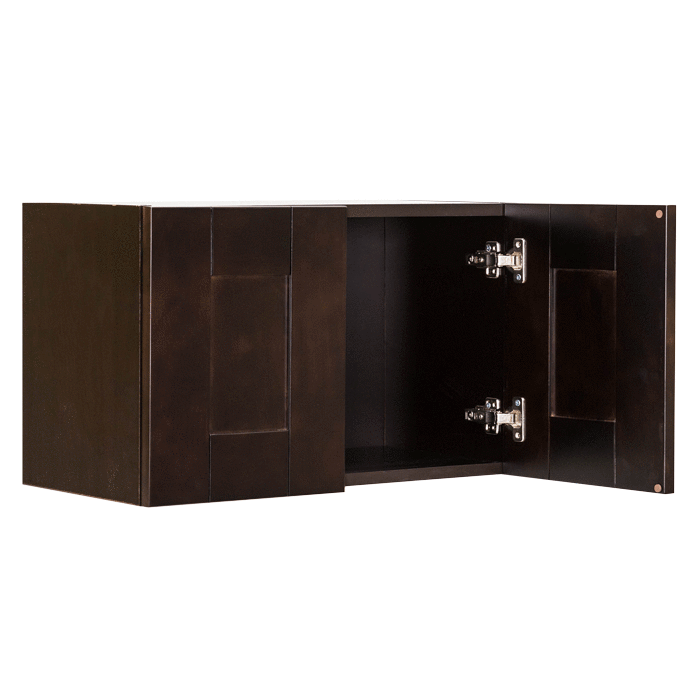 Anchester Espresso Wall Cabinet 2 Doors No Shelf