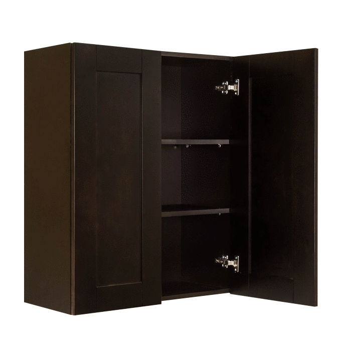 Anchester Espresso Wall Cabinet 2 Doors 2 Adjustable Shelves