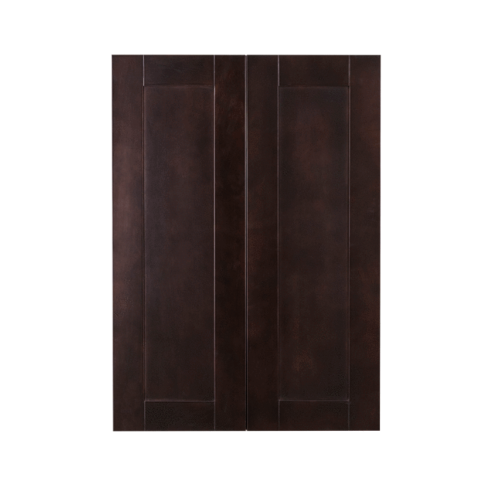 Anchester Espresso Wall Cabinet 2 Doors 3 Adjustable Shelves