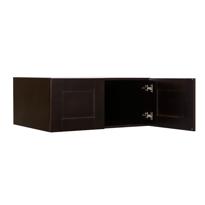 Anchester Espresso Wall Cabinet 2 Doors No Shelf 24inch Depth