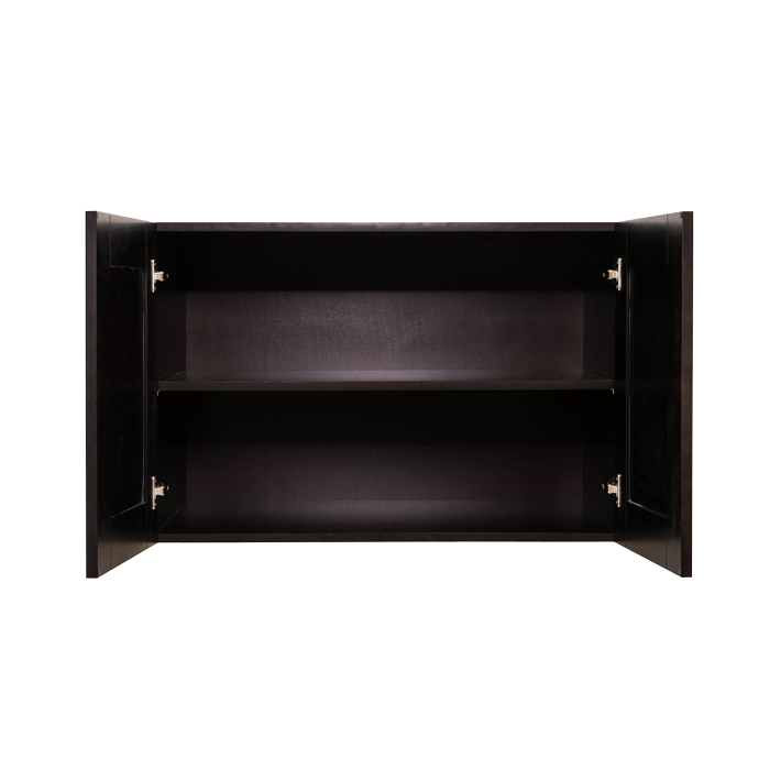 Anchester Espresso Wall Cabinet 2 Doors 1 Adjustable Shelf 24inch Depth