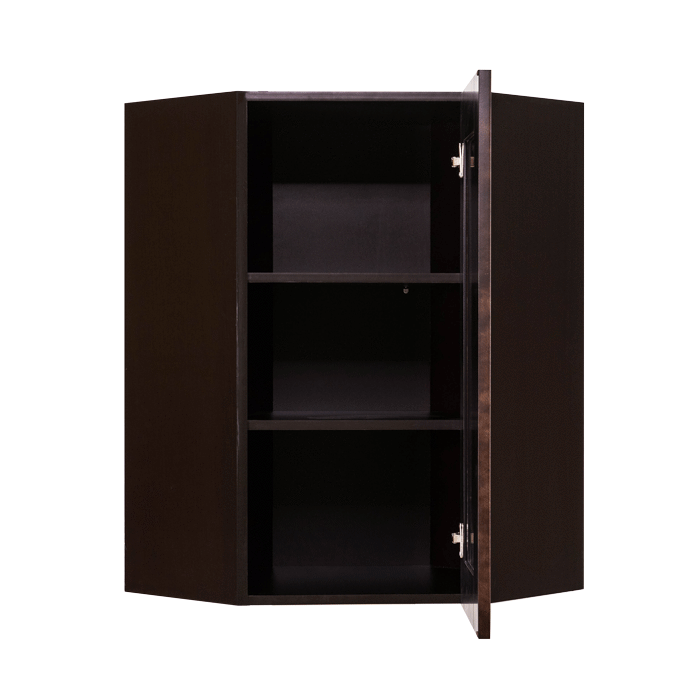 Anchester Espresso Wall Diagonal Corner 1 Door 2 Adjustable Shelves