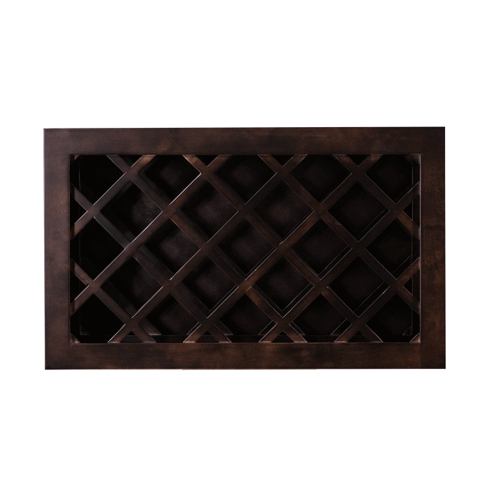 Anchester Espresso Wall Wine Rack Cabinet