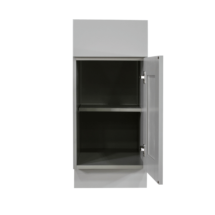 Anchester Gray Base Cabinet 1 Drawer 1 Door 1 Adjustable Shelf