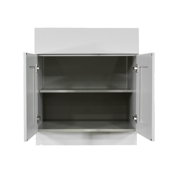 Anchester Gray Base Cabinet 1 Drawer 2 Doors 1 Adjustable Shelf