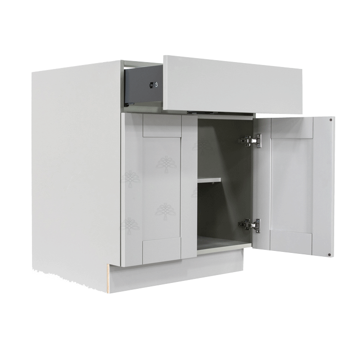 Anchester Gray Base Cabinet 1 Drawer 2 Doors 1 Adjustable Shelf