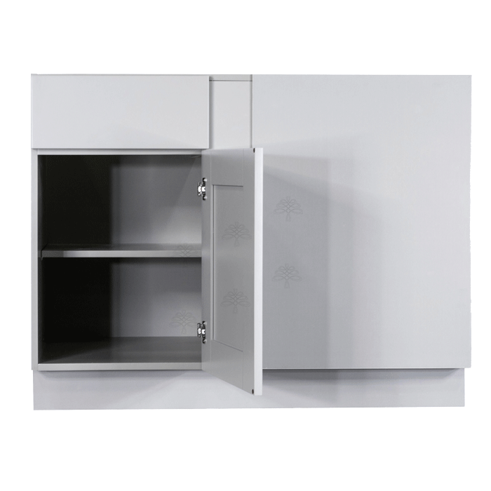 Anchester Gray Base Blind Corner Cabinet 1 Drawer 1 Door