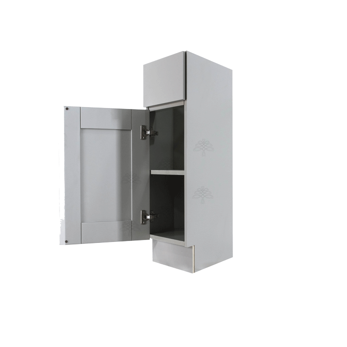 Anchester Gray Base End Angle Cabinet 1 Fake Drawer 1 Door 1 Adjustable Shelf (Left)