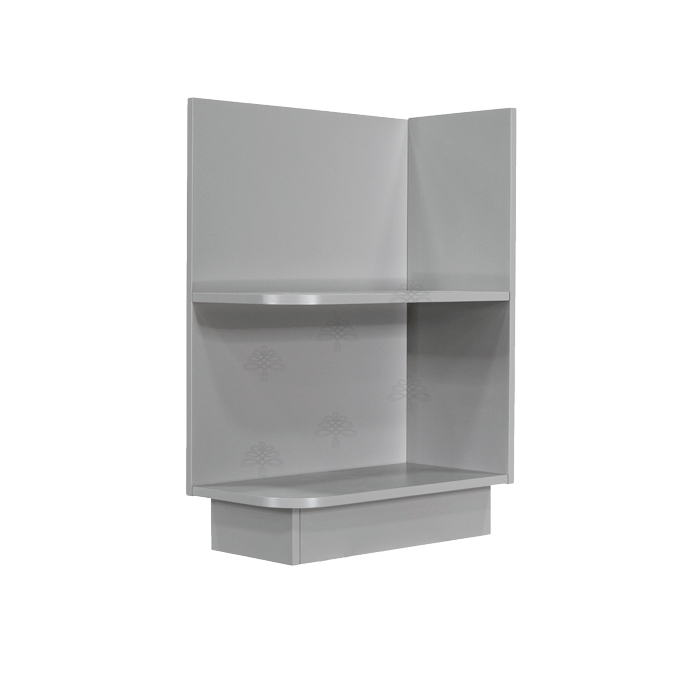 Anchester Gray Base Open End Shelf 12 inch No Door 1 Fixed Shelf (Right)