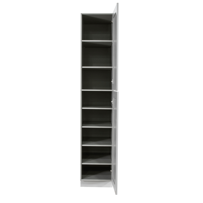 Anchester Gray Tall Pantry 1 Upper Door and 1 Lower Door