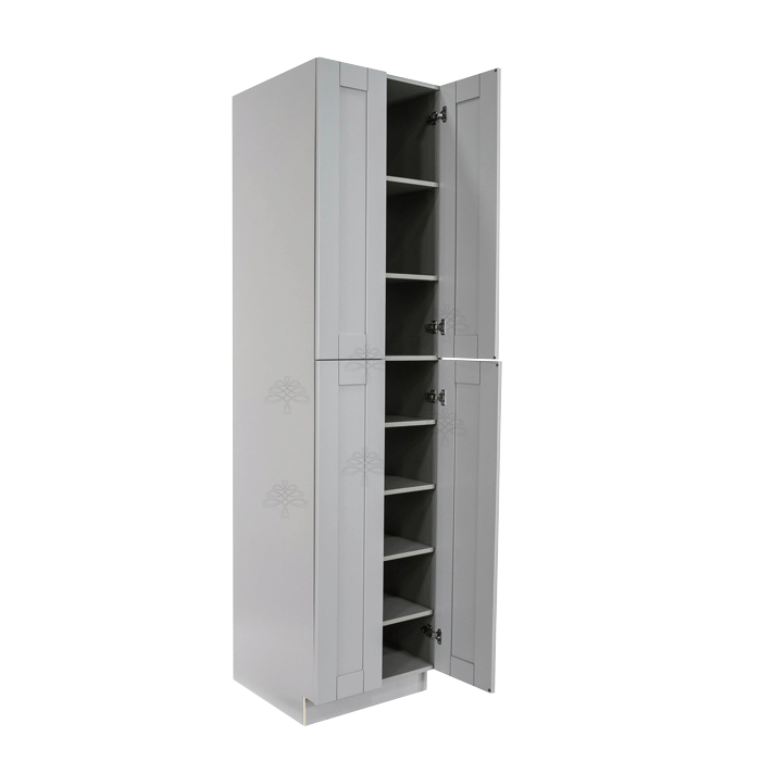 Anchester Gray Tall Pantry 2 Upper Doors and 2 Lower Doors