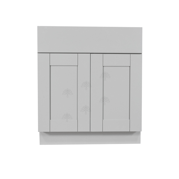 Anchester Gray Vanity Sink Base Cabinet 1 Dummy Drawer 2 Doors