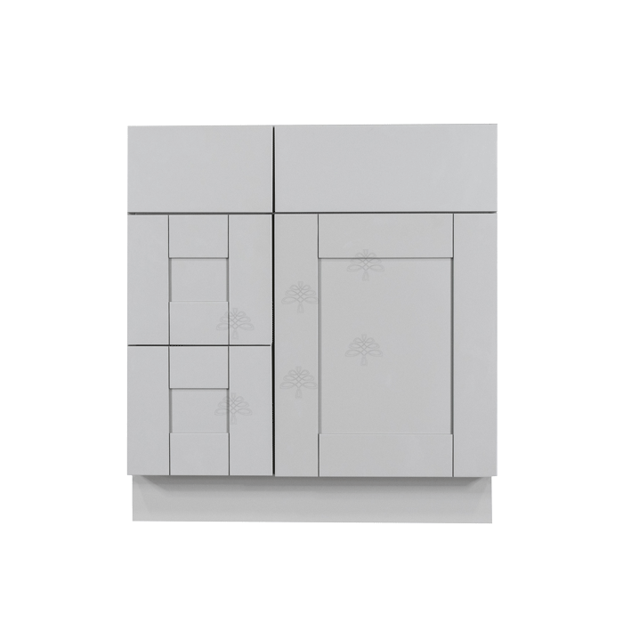 Anchester Gray Vanity Sink Base Cabinet 1 Dummy Drawer 1 Door (Left)