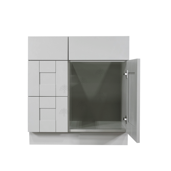 Anchester Gray Vanity Sink Base Cabinet 1 Dummy Drawer 1 Door (Left)