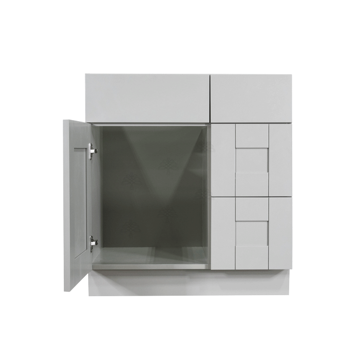 Anchester Gray Vanity Sink Base Cabinet 1 Dummy Drawer 1 Door (Right)