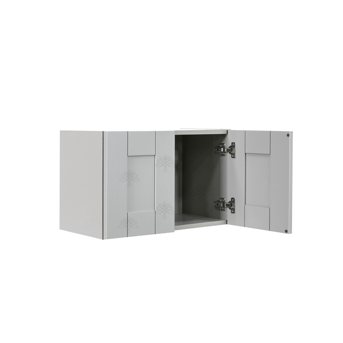 Anchester Gray Wall Cabinet 2 Doors No Shelf