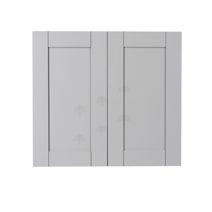 Anchester Gray Wall Cabinet 2 Doors 2 Adjustable Shelves