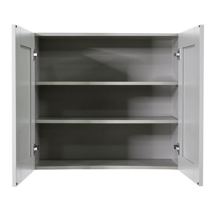 Anchester Gray Wall Cabinet 2 Doors 2 Adjustable Shelves