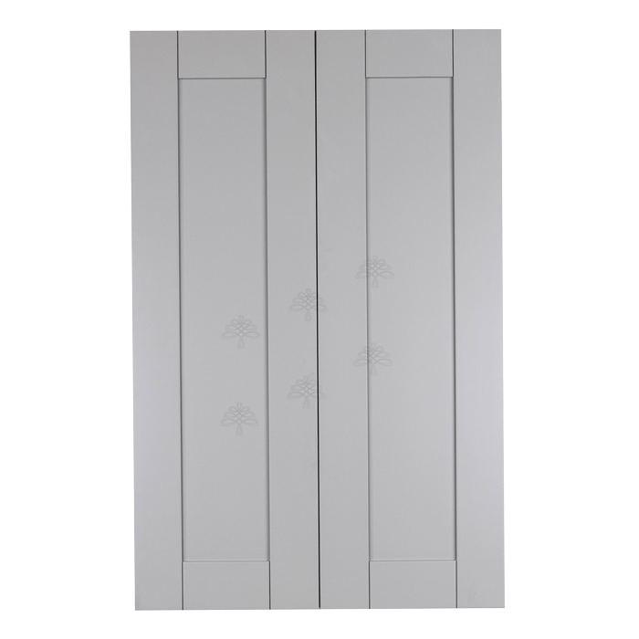 Anchester Gray Wall Cabinet 2 Doors 3 Adjustable Shelves