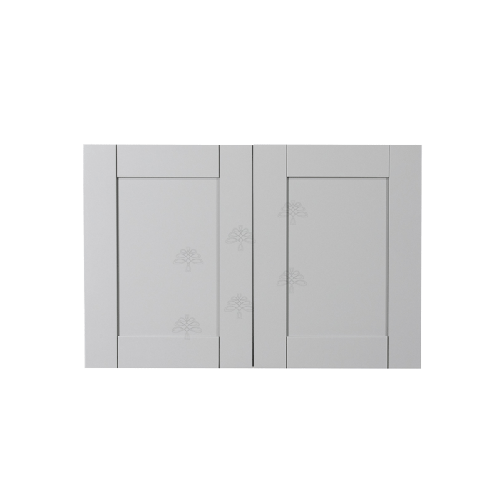 Anchester Gray Wall Cabinet 2 Doors 1 Adjustable Shelf 24inch Depth