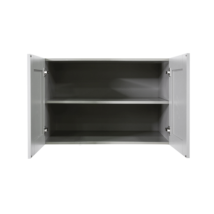 Anchester Gray Wall Cabinet 2 Doors 1 Adjustable Shelf 24inch Depth