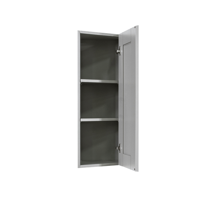 Anchester Gray Wall End Angle Cabinet 1 Door 2 or 3 Shelves