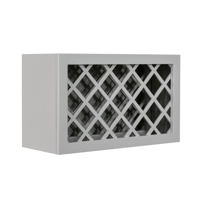 Anchester Gray Wall Wine Rack Cabinet