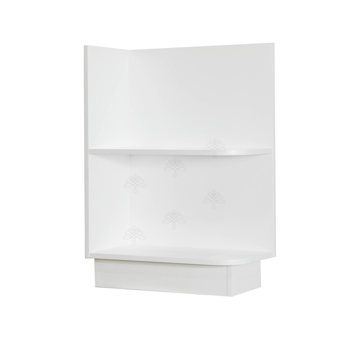 Anchester White Base Open End Shelf 12 inch No Door 1 Fixed Shelf (Left)