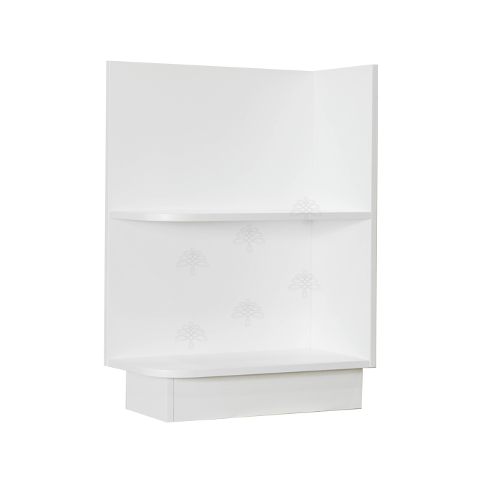 Anchester White Base Open End Shelf 12 inch No Door 1 Fixed Shelf (Right)