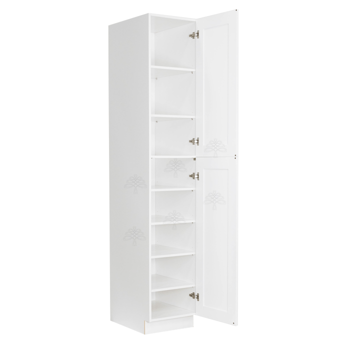 Anchester White Tall Pantry 1 Upper Door and 1 Lower Door