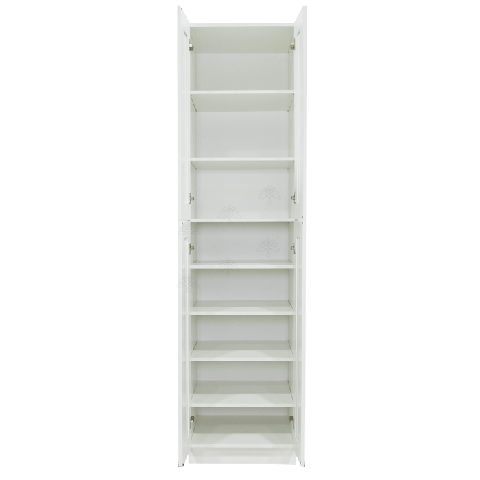 Anchester White Tall Pantry 2 Upper Doors and 2 Lower Doors