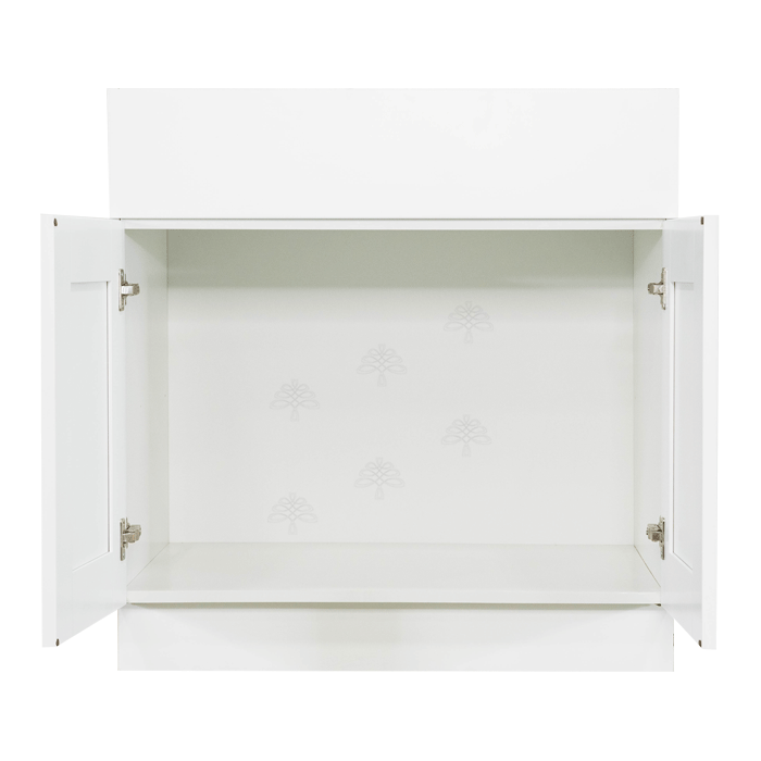 Anchester White Sink Base Cabinet 2 Dummy Drawer 2 Doors