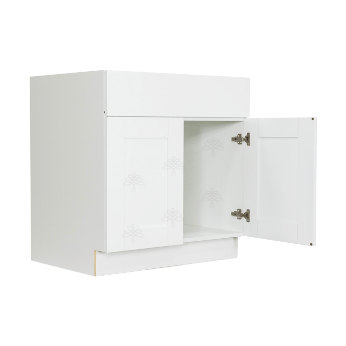 Anchester White Sink Base Cabinet 2 Dummy Drawer 2 Doors