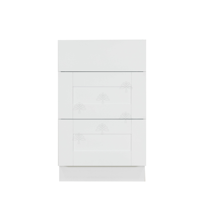 Anchester White Vanity Drawer Base Cabinet 3 Drawers