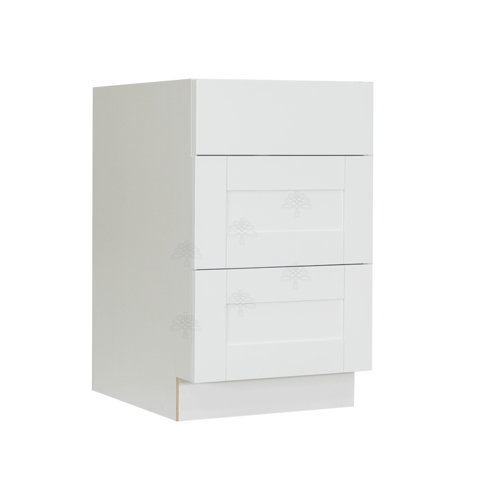 Anchester White Vanity Drawer Base Cabinet 3 Drawers