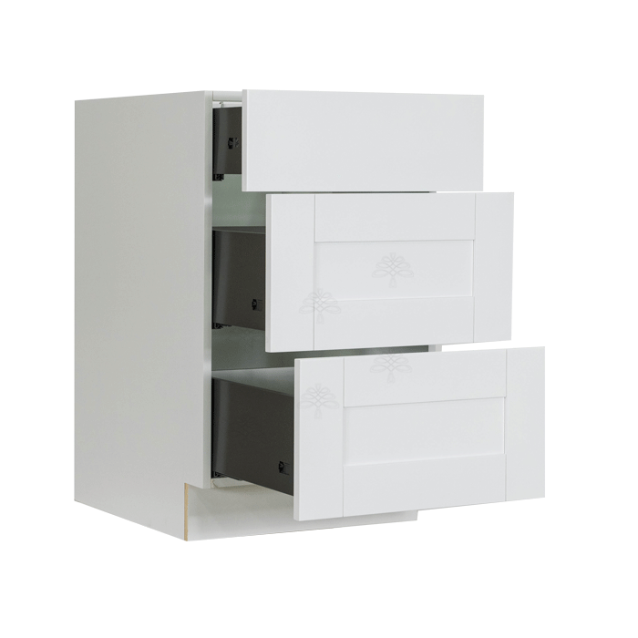 Anchester White Vanity Drawer Base Cabinet 3 Drawers