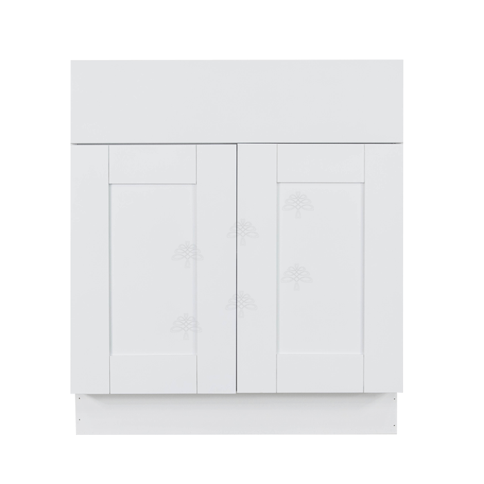 Anchester White Vanity Sink Base Cabinet 1 Dummy Drawer 2 Doors