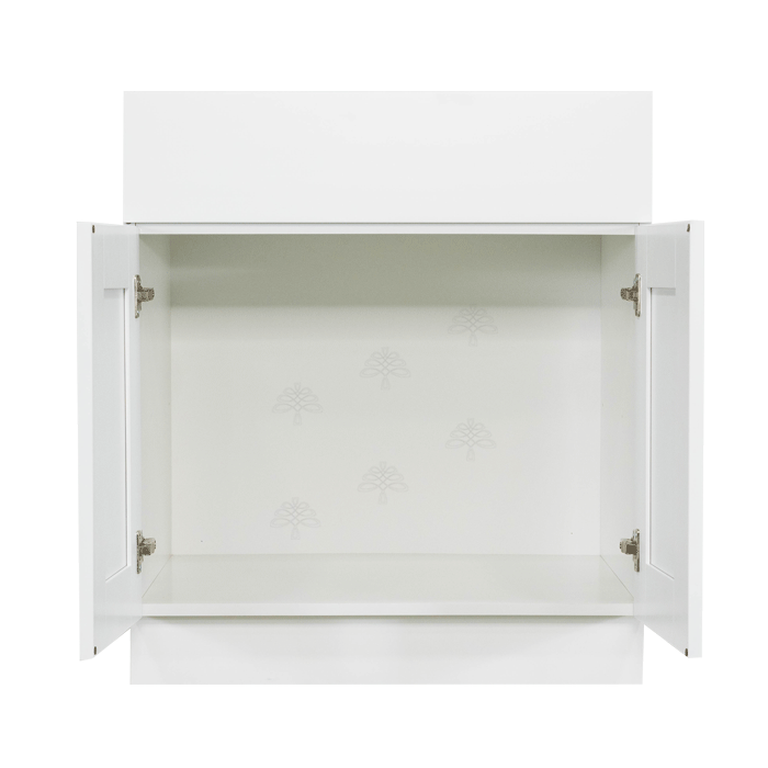 Anchester White Vanity Sink Base Cabinet 1 Dummy Drawer 2 Doors