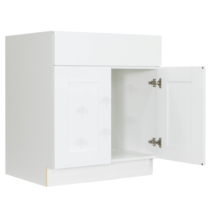 Anchester White Vanity Sink Base Cabinet 1 Dummy Drawer 2 Doors